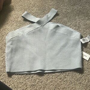 Babaton sculpt knit cross top